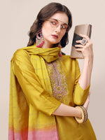 Thumbnail for Hand Embroidered Kurta With Pant & Dupatta Set, Multicolor - Hiral Fashion - Distacart