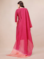 Thumbnail for Hand Embroidered Mirror Detailed Kurta With Pant & Dupatta, Multicolor - Hiral Fashion - Distacart