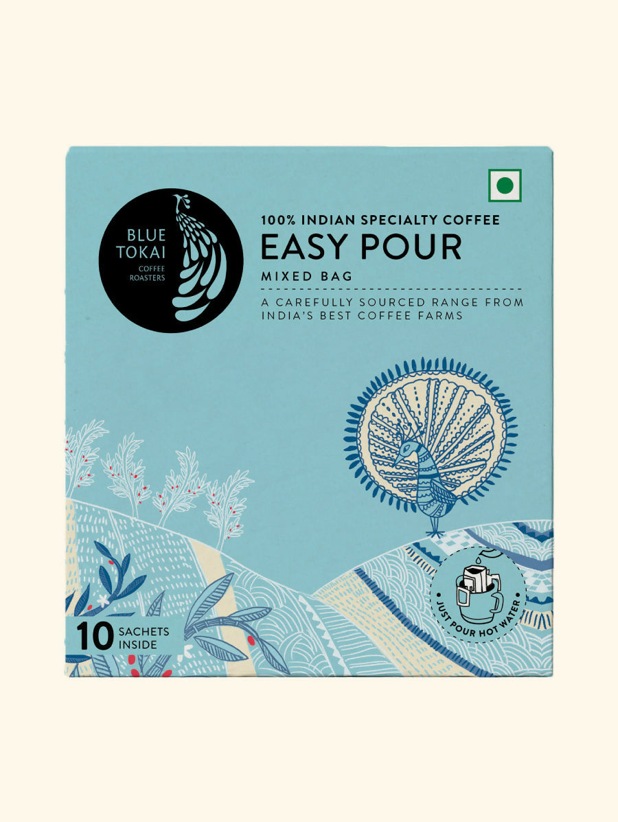 Blue Tokai Mixed Light To Dark Roasts Easy Pour Sachets - Distacart