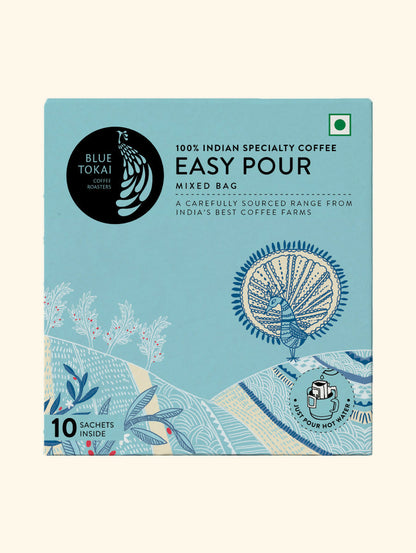Blue Tokai Mixed Light To Dark Roasts Easy Pour Sachets - Distacart