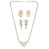 AanyaCentric Gold Plated Mangalsutra with Pendant, 2 Pair Earrings - Distacart