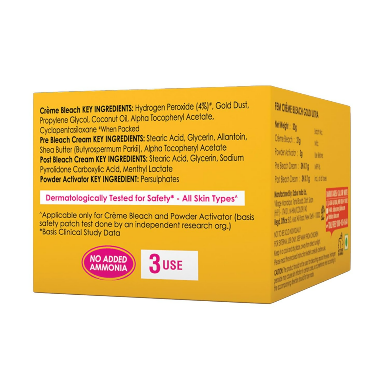 Fem Fairness (Gold Ultra) Crème Bleach - Distacart