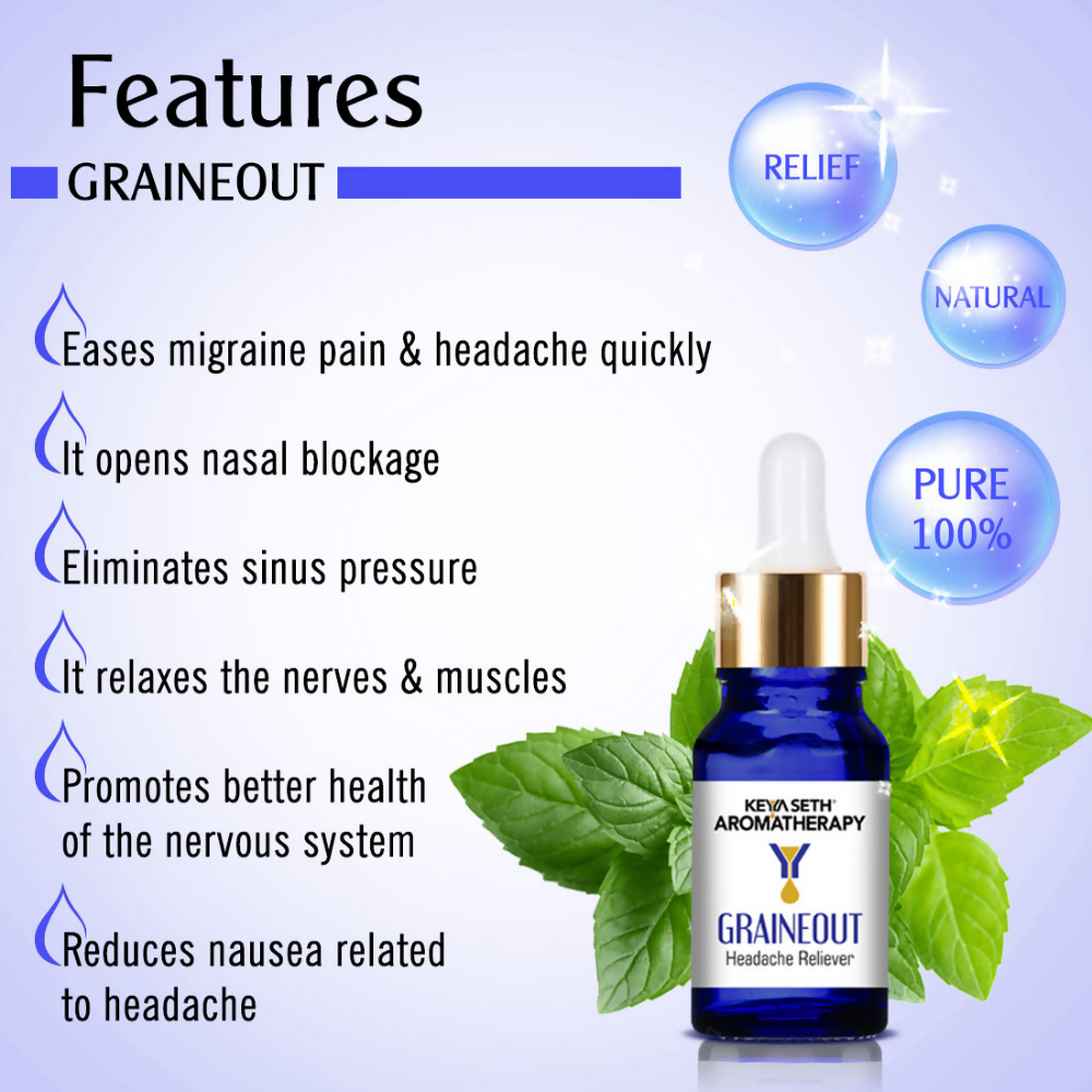 Keya Seth Aromatherapy Graine Out Natural Therapeutic Essential Oil - Distacart