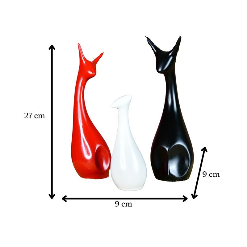Sowpeace Resin Cat Trio - Distacart