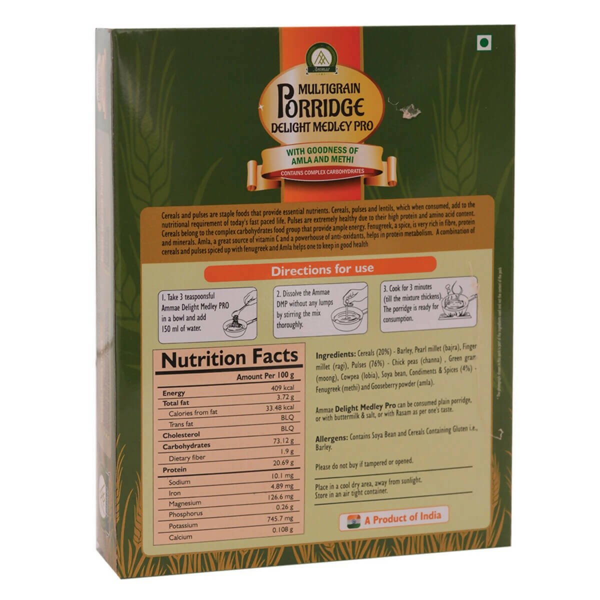 Ammae Multigrain Porridge Delight Medley PRO - Distacart