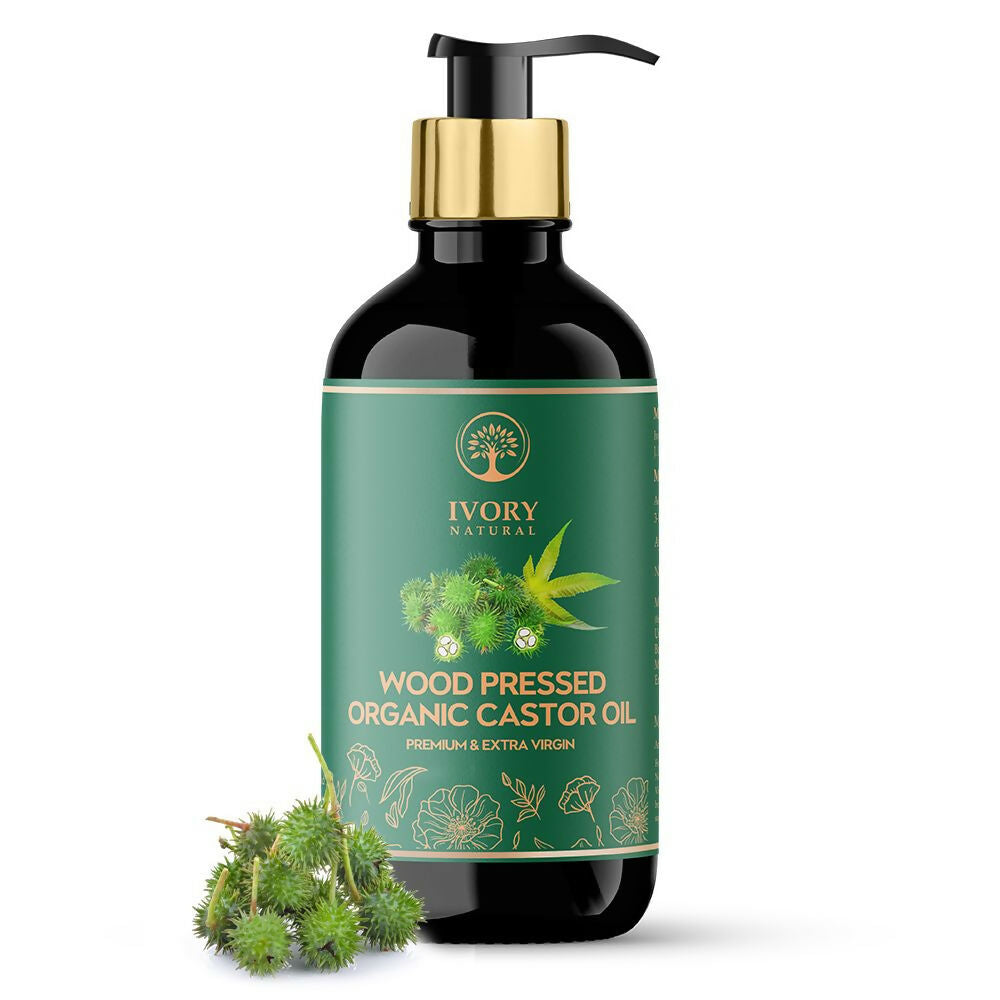 Ivory Natural Wood Pressed Organic Castor Oil For Healthy Skin & Hair Wellness - Distacart