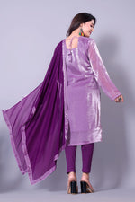 Thumbnail for Rivasha Fashion Women Fendi Silk Kurti With Dupatta - Lavender