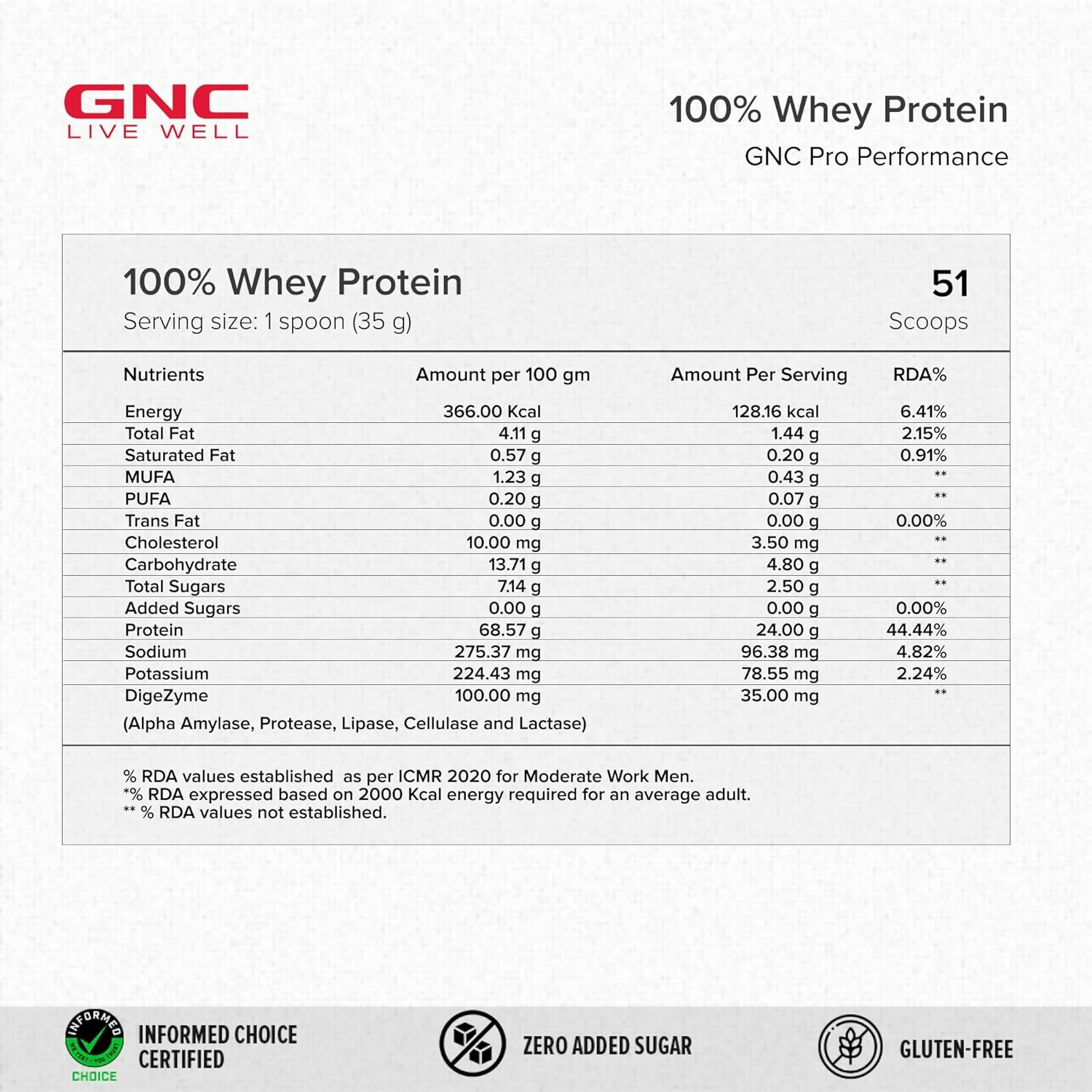GNC Pro Performance 100% Whey Protein Muscle Growth Chocolate Supreme