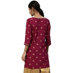 Thumbnail for Anubhutee Women Ethnic Motifs Printed Maroon Color Kurti - Distacart