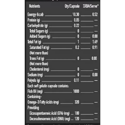 MuscleBlaze Fish Oil 1000 Mg Capsules - Distacart