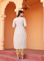 Thumbnail for Alvano Printed 3Pcs Kurti Set for Women's and Girls Rayon - Distacart