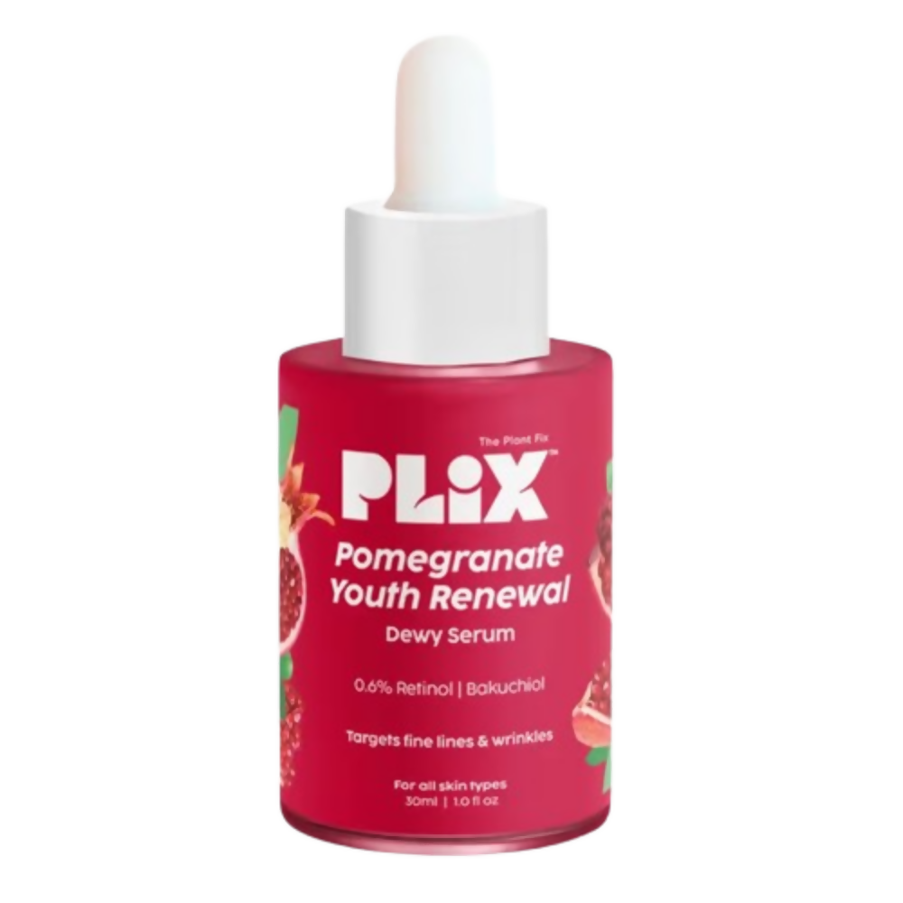 PLIX The Plant Fix Pomegranate 0.6% Retinol & 0.2% Bakuchi Oil Night Face Serum - Distacart