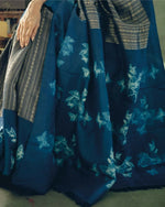 Thumbnail for Preksha Creation Banarasi Soft Silk Women Blue Saree - Distacart