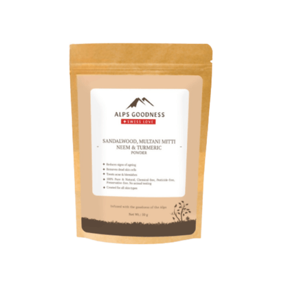 Alps Goodness Sandalwood,Multani Mitti,Neem & Turmeric Powder - Distacart