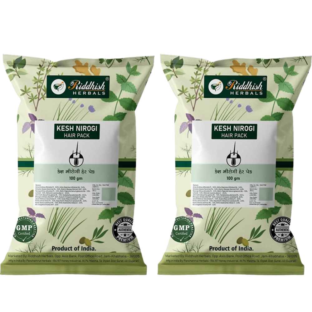 Riddhish Herbals Kesh Nirogi Hair Pack Powder - Distacart