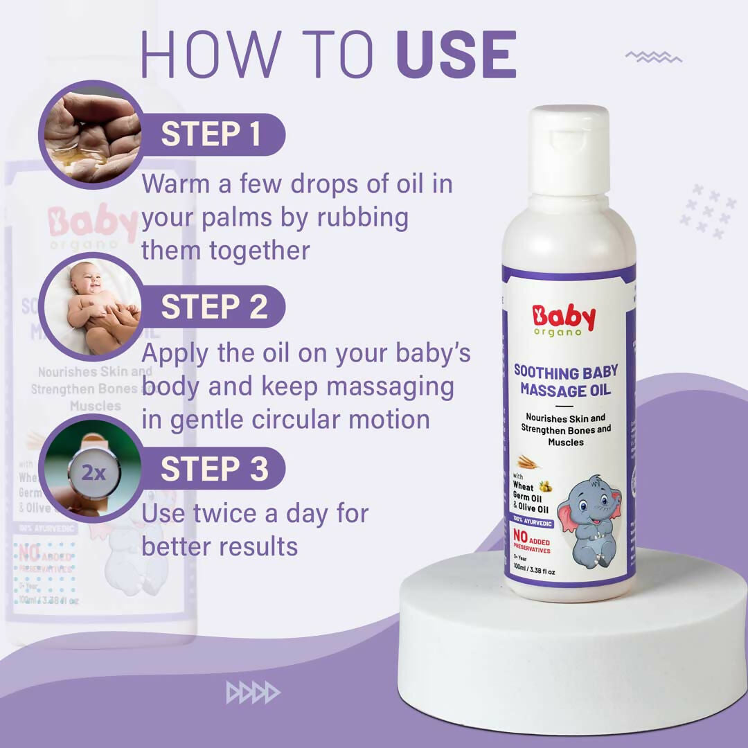 Babyorgano Soothing Baby Massage Oil - Distacart