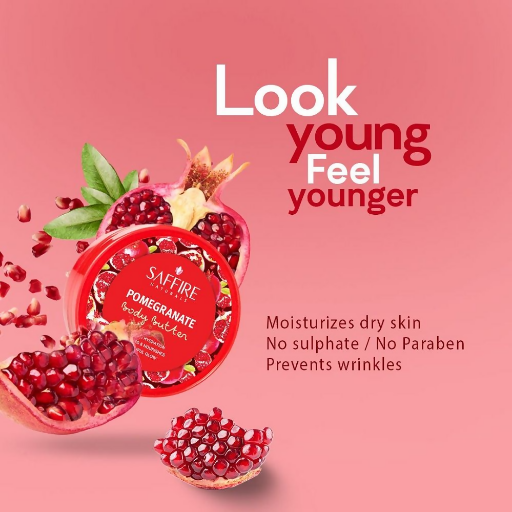 Saffire Naturals Pomegranate Body Butter - Distacart