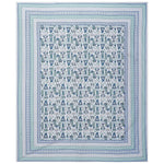 Thumbnail for Rudra Bazaar Turquoise Blue 210 TC Cotton Double King Bedsheet With 2 Pillow Covers