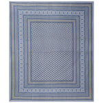 Thumbnail for Rudra Bazaar Blue 210 TC Cotton Double King Bedsheet With 2 Pillow Covers