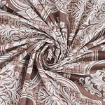 Thumbnail for Rudra Bazaar Brown 210 TC Cotton Double King Bedsheet With 2 Pillow Covers