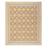 Thumbnail for Rudra Bazaar Gold 210 TC Cotton Double King Bedsheet With 2 Pillow Covers