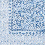 Thumbnail for Rudra Bazaar Blue 210 TC Cotton Double King Bedsheet With 2 Pillow Covers