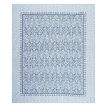 Thumbnail for Rudra Bazaar Blue 210 TC Cotton Double King Bedsheet With 2 Pillow Covers
