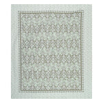 Thumbnail for Rudra Bazaar Green 210 TC Cotton Double King Bedsheet With 2 Pillow Covers