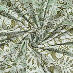 Thumbnail for Rudra Bazaar Green 210 TC Cotton Double King Bedsheet With 2 Pillow Covers