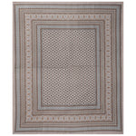 Thumbnail for Rudra Bazaar Brown 210 TC Cotton Double King Bedsheet With 2 Pillow Covers