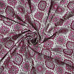 Thumbnail for Rudra Bazaar Pink 210 TC Cotton Double King Bedsheet With 2 Pillow Covers