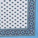 Thumbnail for Rudra Bazaar Blue 210 TC Cotton Double King Bedsheet With 2 Pillow Covers