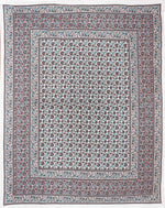 Thumbnail for Rudra Bazaar Blue Brown 210 TC Cotton Double King Bedsheet With 2 Pillow Covers