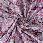 Thumbnail for Rudra Bazaar Purple 210 TC Cotton Double King Bedsheet With 2 Pillow Covers