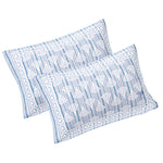 Thumbnail for Rudra Bazaar Grey 210 TC Cotton Double King Bedsheet With 2 Pillow Covers