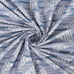 Thumbnail for Rudra Bazaar Grey 210 TC Cotton Double King Bedsheet With 2 Pillow Covers