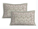 Thumbnail for Rudra Bazaar Sea Green 210 TC Cotton Double King Bedsheet With 2 Pillow Covers