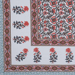 Thumbnail for Rudra Bazaar Grey 210 TC Cotton Double King Bedsheet With 2 Pillow Covers