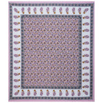 Thumbnail for Rudra Bazaar Pink 210 TC Cotton Double King Bedsheet With 2 Pillow Covers