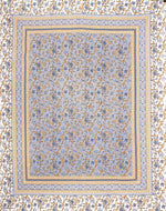 Thumbnail for Rudra Bazaar Blue 210 TC Cotton Double King Bedsheet With 2 Pillow Covers