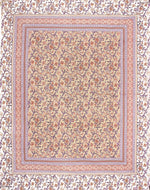 Thumbnail for Rudra Bazaar Brown 210 TC Cotton Double King Bedsheet With 2 Pillow Covers