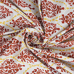 Thumbnail for Rudra Bazaar Gold 210 TC Cotton Double King Bedsheet With 2 Pillow Covers