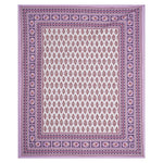 Thumbnail for Rudra Bazaar Purple 210 TC Cotton Double King Bedsheet With 2 Pillow Covers