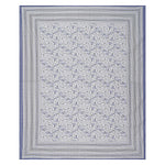 Thumbnail for Rudra Bazaar Blue 210 TC Cotton Double King Bedsheet With 2 Pillow Covers