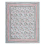Thumbnail for Rudra Bazaar Grey 210 TC Cotton Double King Bedsheet With 2 Pillow Covers