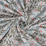 Thumbnail for Rudra Bazaar Grey 210 TC Cotton Double King Bedsheet With 2 Pillow Covers
