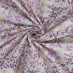 Thumbnail for Rudra Bazaar Purple 210 TC Cotton Double King Bedsheet With 2 Pillow Covers