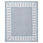 Thumbnail for Rudra Bazaar Grey 210 TC Cotton Double King Bedsheet With 2 Pillow Covers