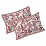 Thumbnail for Rudra Bazaar Sea Green 210 TC Cotton Double King Bedsheet With 2 Pillow Covers