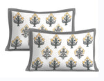 Thumbnail for Rudra Bazaar Multi 210 TC Cotton Double King Bedsheet With 2 Pillow Covers